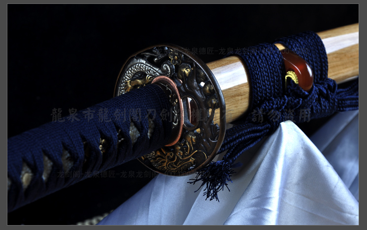 柳生宗严武士刀|夹钢|(LJG-1288）| - 知名传统刀剑锻造品牌（原龙 